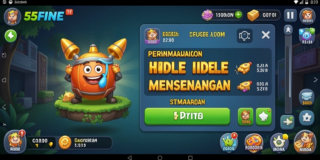 Tampilan gameplay 55FIVE yang menawan dan adiktif.