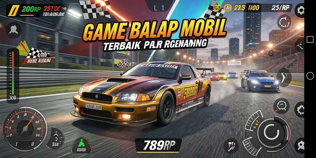 Tampilan gameplay balap yang mendebarkan di 789RP.