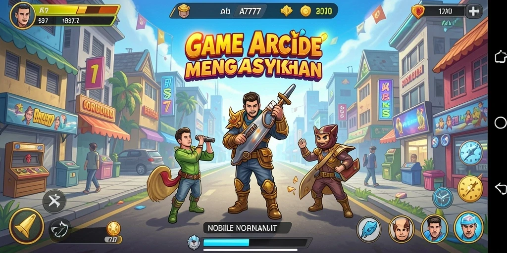 Gameplay seru A7777 dalam aksi penuh warna dan tantangan.