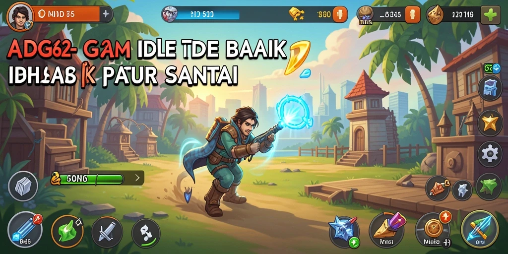 Tampilan gameplay ADG62 yang menawan dan santai.