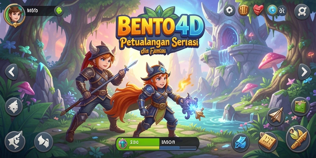 Screenshot BENTO4D menampilkan aksi seru dalam gameplay Adventure.