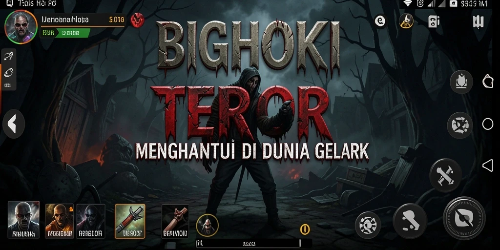 Tampilan gameplay BIGHOKI yang mencekam dan penuh ketegangan.