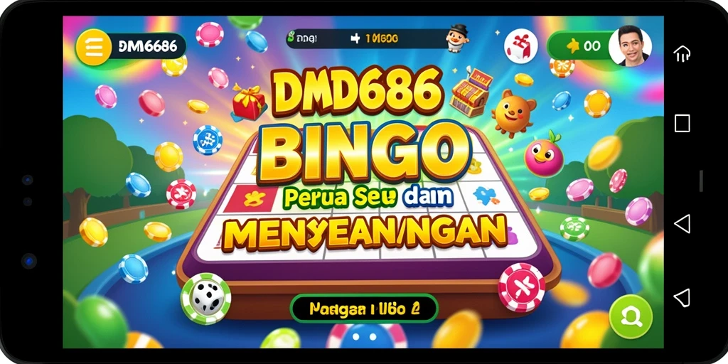 Tampilan gameplay DMD686 yang menarik dengan suasana Bingo yang seru.
