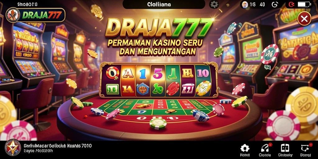 Tampilan gameplay mendebarkan dari DRAJA777 di dunia Kasino.