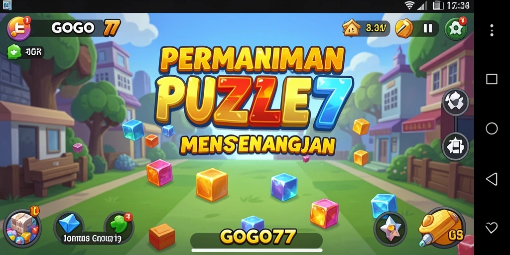 Tampilan menarik dari gameplay GOGO77 yang penuh tantangan puzzle.