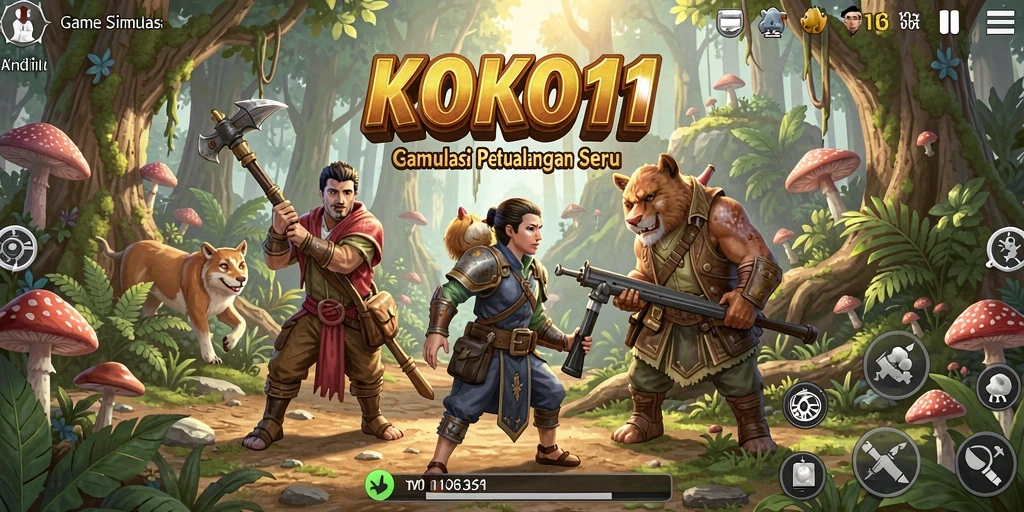 Screenshot gameplay KOKO11 menampilkan momen seru dalam kehidupan virtual.