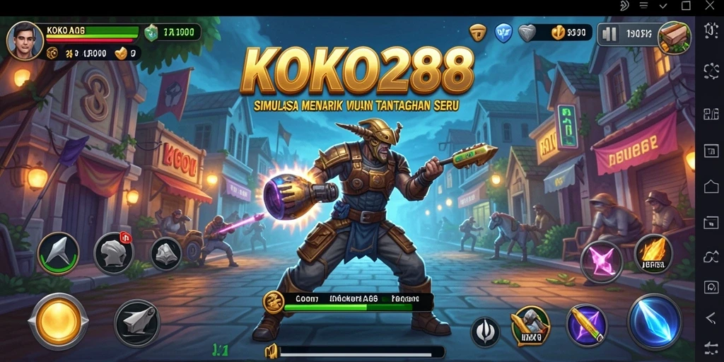Tampilan gameplay seru dan interaktif dalam KOKO288.