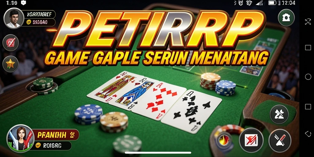 Tampilan gameplay seru dalam permainan Gaple PETIRRP.