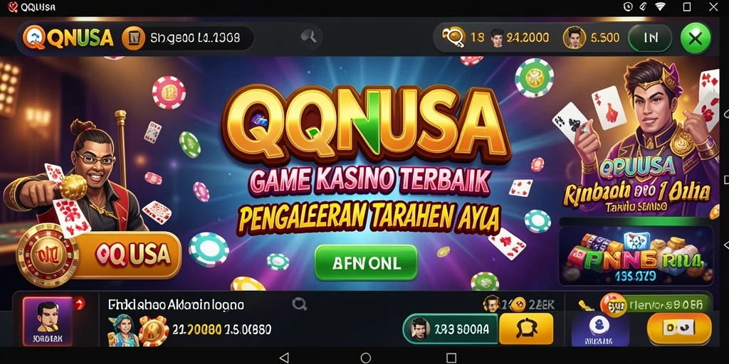 Tampilan gameplay QQNUSA yang menarik dan interaktif dalam pengalaman Kasino.