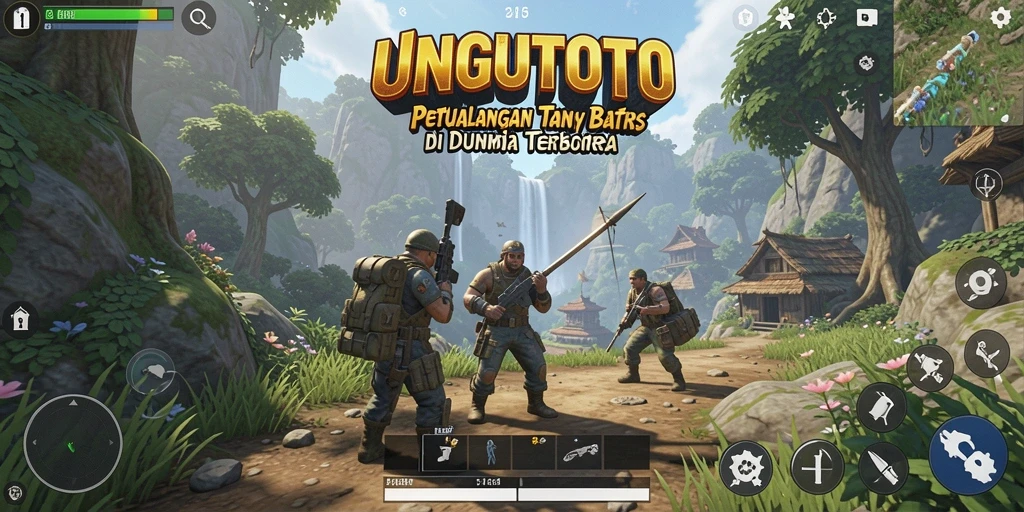 Gameplay UNGUTOTO yang menampilkan petualangan Open World.